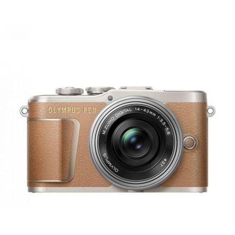 Цифровой фотоаппарат Olympus PEN E-PL9 Pancake Zoom Kit EZ-M1442EZ Коричневый