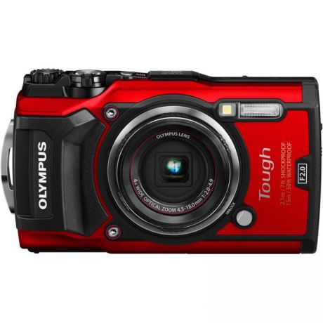 Цифровой фотоаппарат Olympus Tough TG-5 Red в комплекте с рассеивателем для макросъёмки LG-1