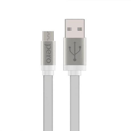 Дата-кабель PERO micro-USB, 2А, 2м, белый
