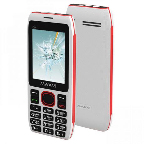 Мобильный телефон Maxvi C17 White Red