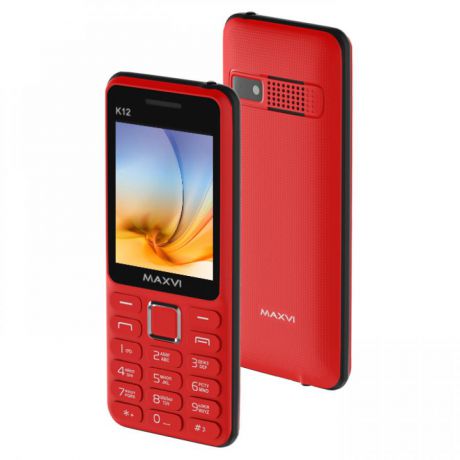 Мобильный телефон Maxvi K12 Red Black