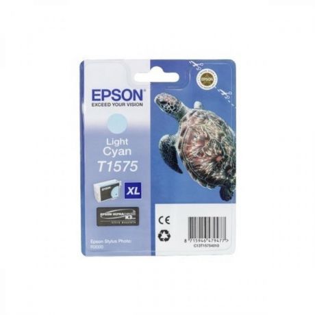 Картридж Epson T1575 (C13T15754010) для Epson St Ph R3000, светло-голубой