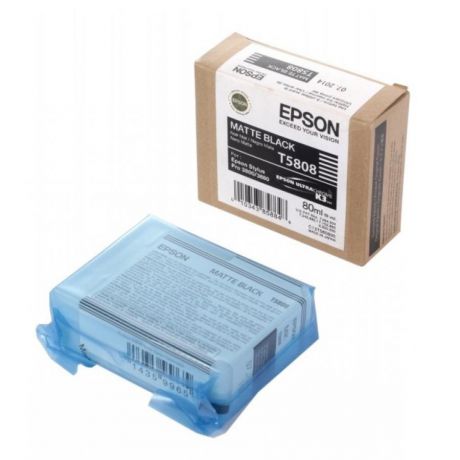 Картридж Epson T5808 (C13T580800) для Epson St Pro 3800, черный матовый