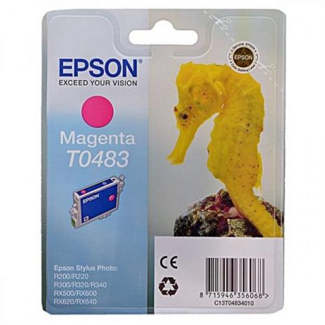 Картридж Epson T0483 (C13T04834010) для Epson St Ph R200/300/500/600, пурпурный