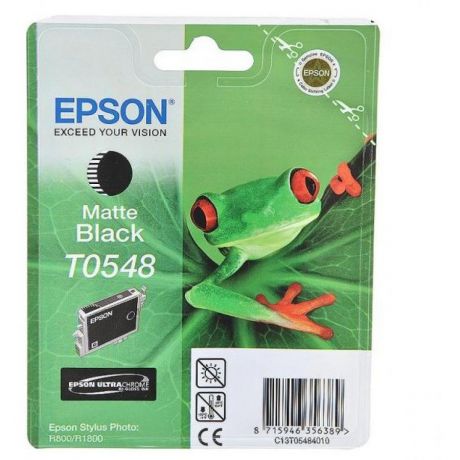 Картридж Epson T0548 (C13T05484010) для Epson R800/1800, черный матовый