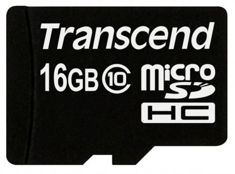 Карта памяти Transcend Micro SDHC Card 16GB Class 10 (TS16GUSDC10)