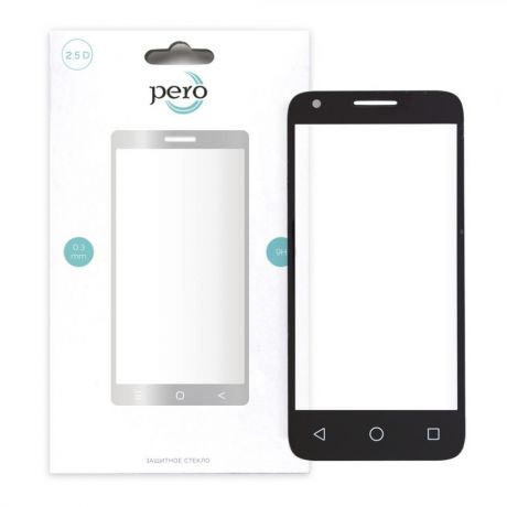 Защитное стекло PERO 2.5D для Samsung Galaxy A8 A530 чёрное