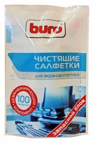 Салфетки Buro BU-Zscreen влажные,100шт.(мягкая упаковка)