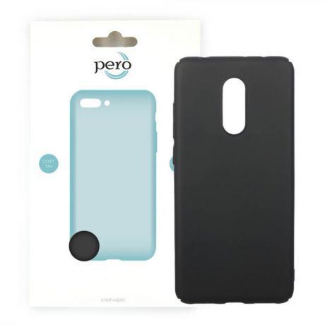 Клип-кейс PERO для Meizu 15 Lite софт-тач/черный