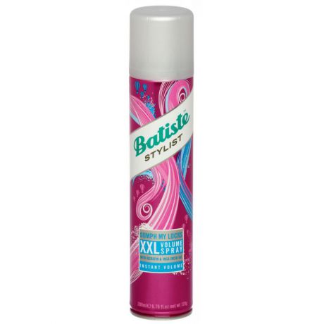 Сухой шампунь для волос Batiste XXL VOLUME SPRAY, 200 мл, для экстра объема