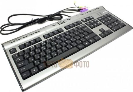Клавиатура A4Tech KLS-7MUU серебристый/черный