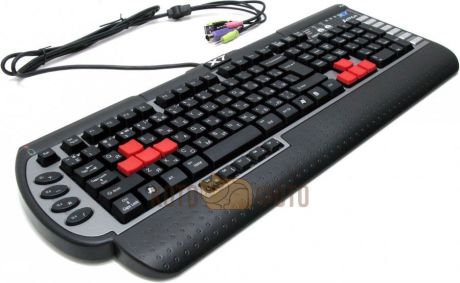 Клавиатура A4Tech X7-G800MU черный/серый