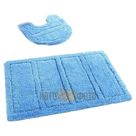 Набор ковриков для ванной комнаты микрофибра Iddis Blue Landscape 241M590i13