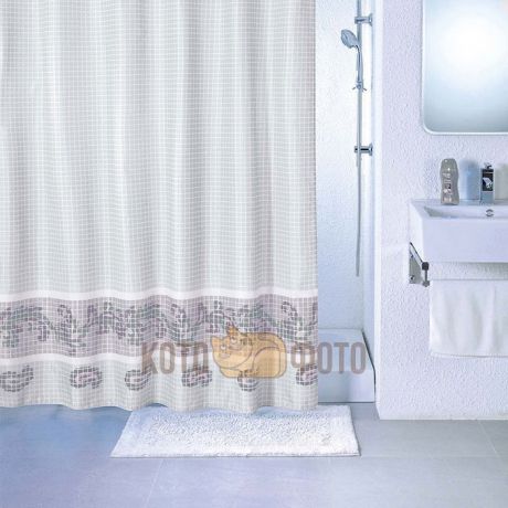 Шторка для ванной комнаты Milardo Grey Fresco SCMI012P