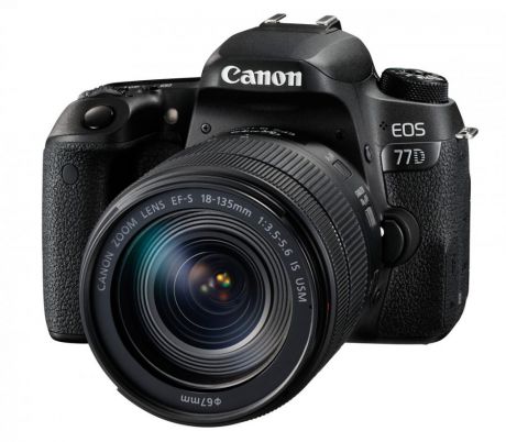Фотоаппарат зеркальный Canon EOS 77D Kit EF-S 18-135 mm F3.5-5.6 IS USM