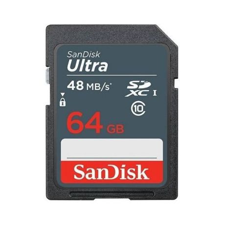 Карта памяти SanDisk SDXC 64GB Class 10 Ultra 48 (SDSDUNB-064G-GN3IN)