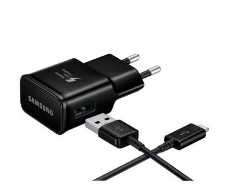 Сетевое зарядное устройство Samsung 2A c кабелем USB Type C EP-TA20EBECGRU Black