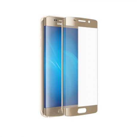 Защитное стекло 3D CaseGuru для Samsung Galaxy S7 SM-G935 Edge Gold 0,33мм