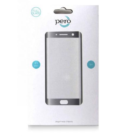 Защитное стекло PERO 3D для iPhone 8 Plus, чёрное