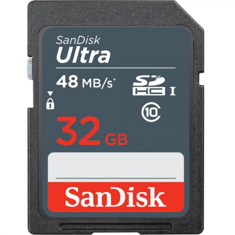 Карта памяти SanDisk SDHC 32Gb Class 10 UHS-I Ultra 48 MB/s (SDSDUNB-032G-GN3IN)