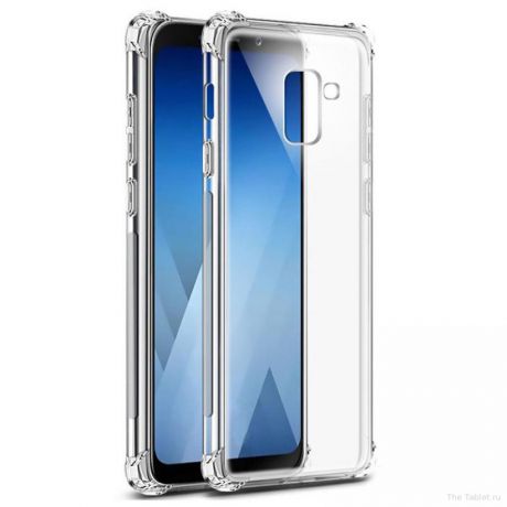 Накладка skinBOX Slim Silicone Samsung Galaxy A5 (2018)/A8 (2018) Прозрачная