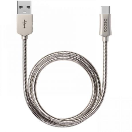 Дата-кабель Deppa Metal USB - 8-pin для Apple, алюминий, MFI, 1.2м