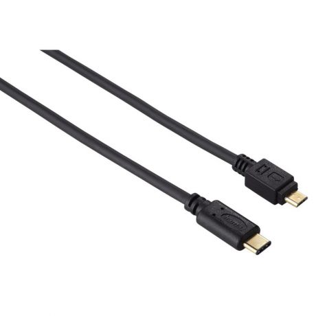 Кабель Hama microUSB-USB Type-C черный 0.75м (00135713)