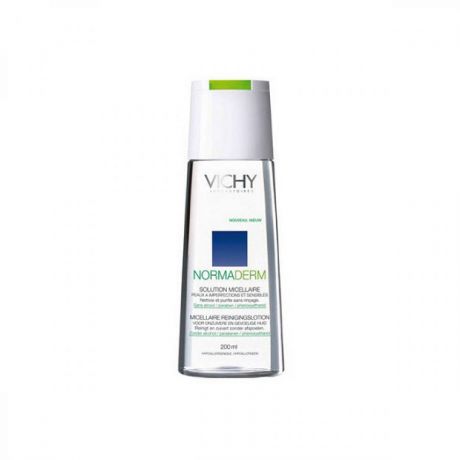 Мицеллярный лосьон для снятия макияжа Vichy Normaderm 3в1, 200 мл, для жирной проблемной кожи