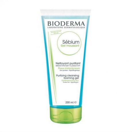 Очищающий мусс для лица Bioderma Sebium Себиум, 200 мл, для жирной и комбинированной кожи, без помпы