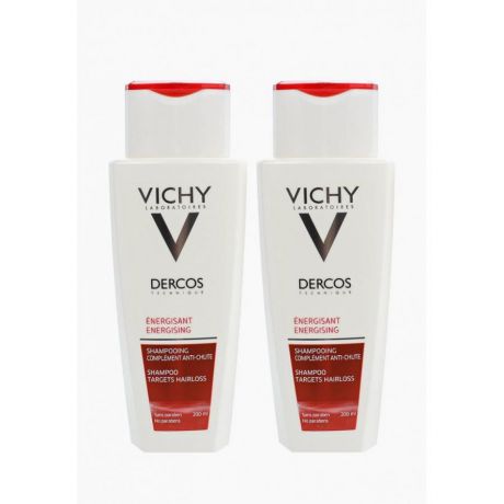 Шампунь для волос Vichy Dercos Energising, 2 шт.*200 мл , тонизирующий с аминексилом