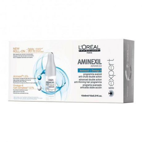 Программа для редеющих волос двойного действия LOreal Professionnel Aminexil Advanced, 42*6 мл