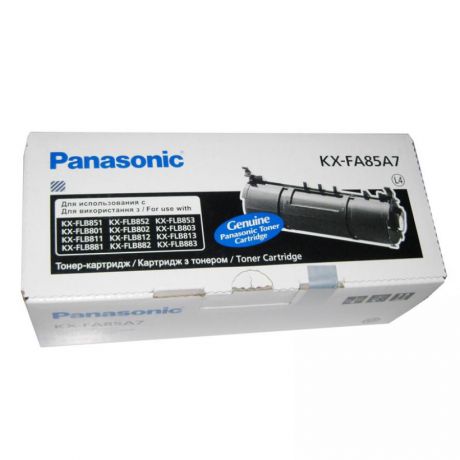 Картридж Panasonic KX-FA85A7 для Panasonic KX-FLB813RU/853RU, черный