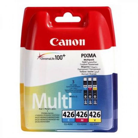 Картридж Canon CLI-426CMY (4557B006) набор для Canon iP4840/MG5140,голубой/пурпурный/желтый