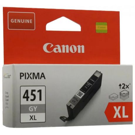 Картридж Canon CLI-451GY XL (6476B001) для Canon iP7240/MG5440/MG6340, серый