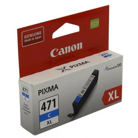 Картридж Canon CLI-471XLC (0347C001) для Canon Pixma MG5740/MG6840/MG7740, голубой