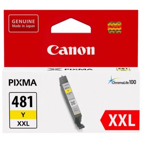 Картридж Canon CLI-481Y XXL (1992C001) для Canon Pixma TS6140/TS8140TS/TS9140/TR7540/TR8540, желтый
