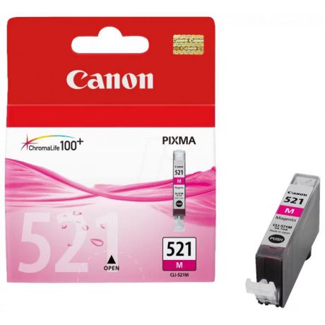 Картридж Canon CLI-521M (2935B004) для Canon iP3600/4600/MP540/620/630/980, пурпурный