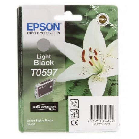 Картридж Epson T0597 (C13T05974010) для Epson St Ph R2400, светло-черный