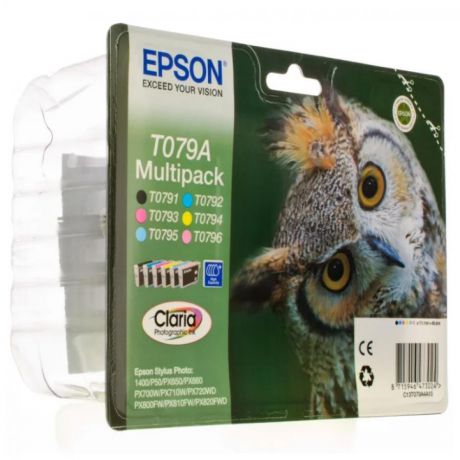 Картридж Epson T079A (C13T079A4A10) для Epson P50/PX660, набор из 6 картриджей