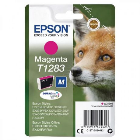 Картридж Epson T1283 (C13T12834012) для Epson S22/SX125, пурпурный