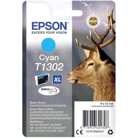 Картридж Epson T1302 (C13T13024012) для Epson B42WD, голубой