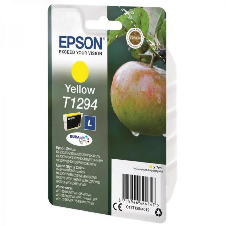 Картридж Epson T1294 (C13T12944012) для Epson SX420W/BX305F, желтый
