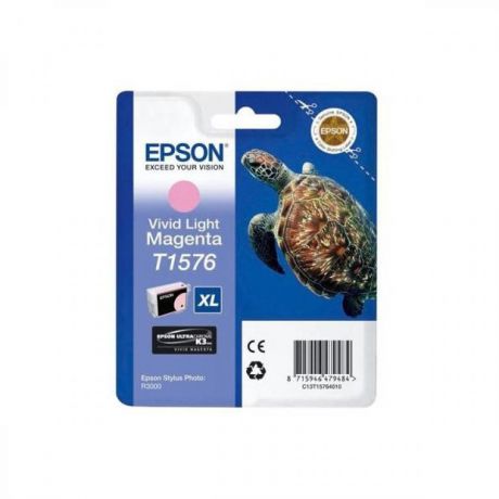 Картридж Epson T1576 (C13T15764010) для Epson St Ph R3000, светло-пурпурный