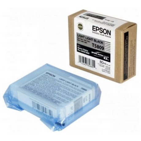Картридж Epson T5809 (C13T580900) для Epson St Pro 3800, светло-серый
