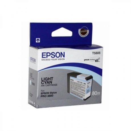 Картридж Epson T5805 (C13T580500) для Epson St Pro 3800, светло-голубой
