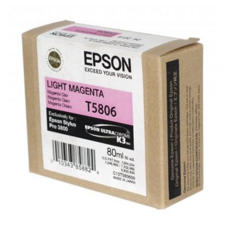 Картридж Epson T5806 (C13T580600) для Epson St Pro 3800, светло-пурпурный