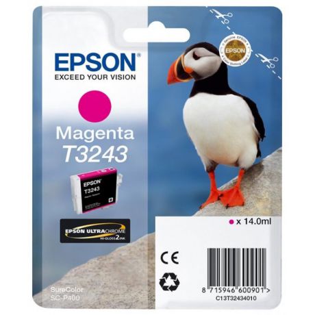 Картридж Epson T3243 (C13T32434010) для Epson SureColor SC-P400, пурпурный