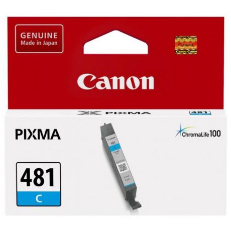 Картридж Canon CLI-481C (2098C001) для Canon Pixma TS6140/TS8140TS/TS9140/TR7540/TR8540, голубой