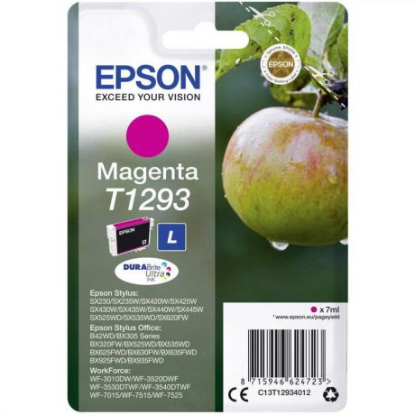 Картридж Epson T1293 (C13T12934012) для Epson SX420W/BX305F, пурпурный
