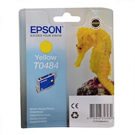 Картридж Epson T0484 (C13T04844010) для Epson St Ph R200/300/500/600, желтый